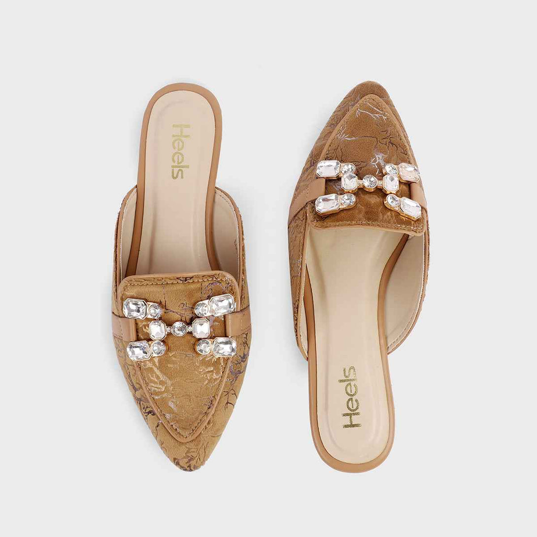 Beige Formal Mule L00120024
