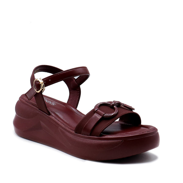 Maroon Casual Sandal 078127