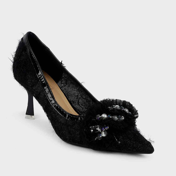 Black Formal Court Shoes L00850105