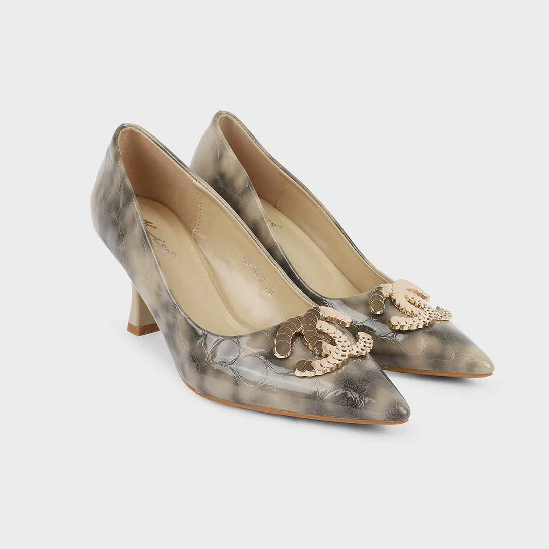 Beige Formal Court Shoes L00850107