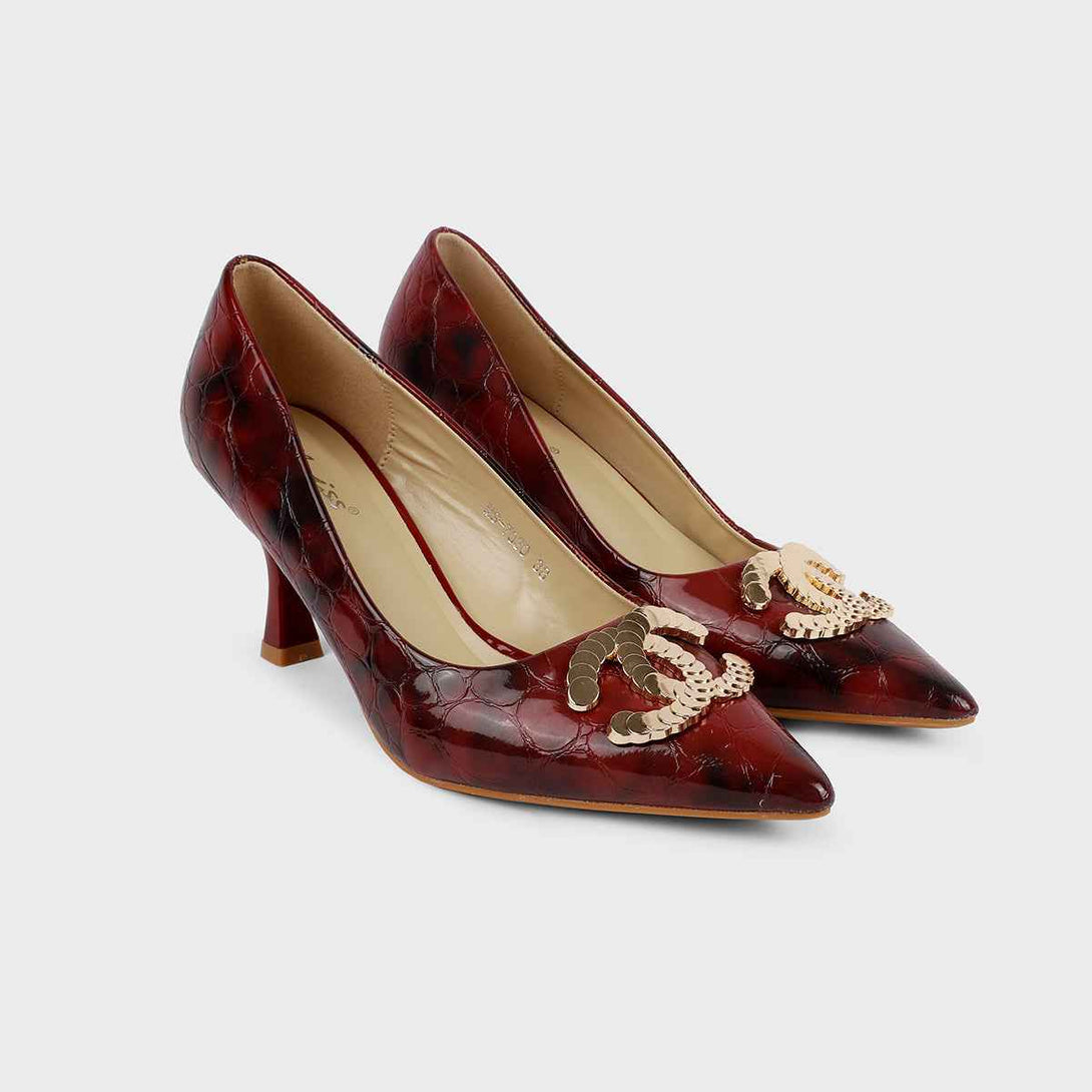 Maroon Formal Court Shoes L00850107