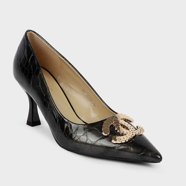 Grey Formal Court Shoes L00850107