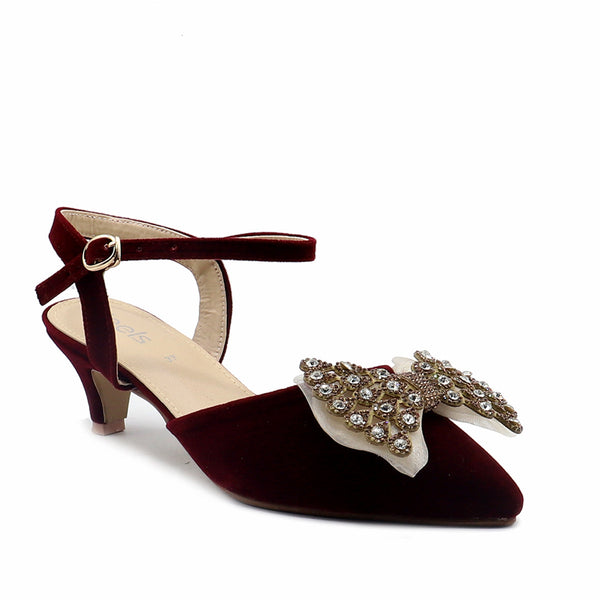 Maroon Fancy Sling Back 087099