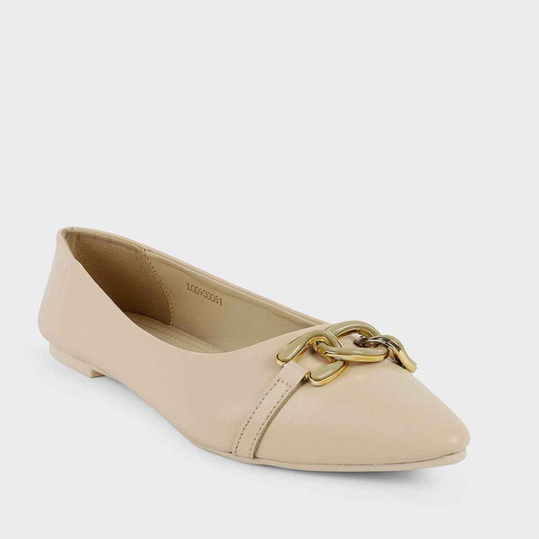 Cream Formal Pumps L00900081