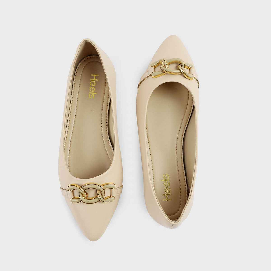 Cream Formal Pumps L00900081