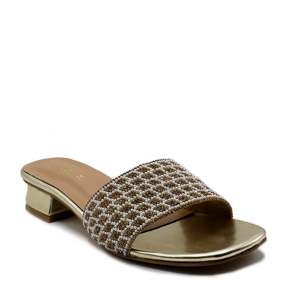 Golden Formal Slipper L00400030