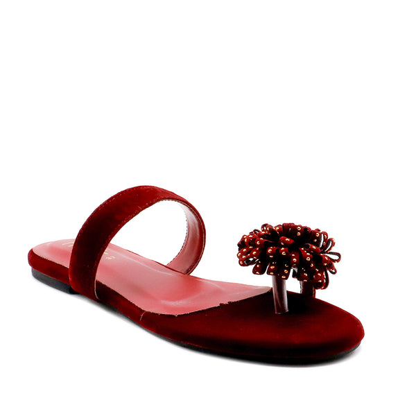 Maroon Casual Chappal L00500035