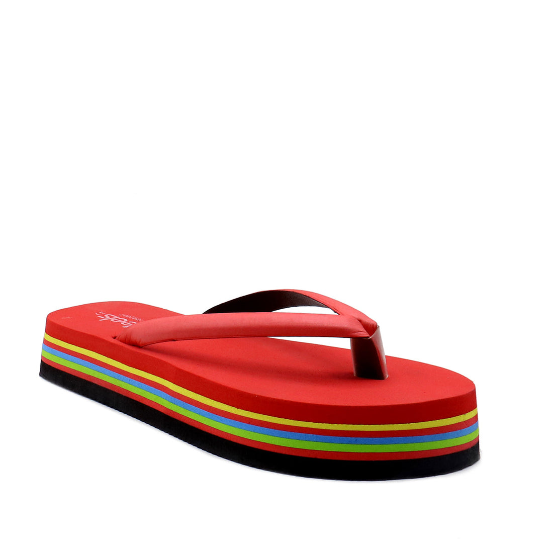Red Casual Chappal L00002007