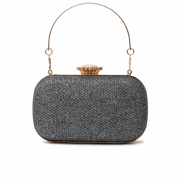 Black Fancy Clutch C00C20331