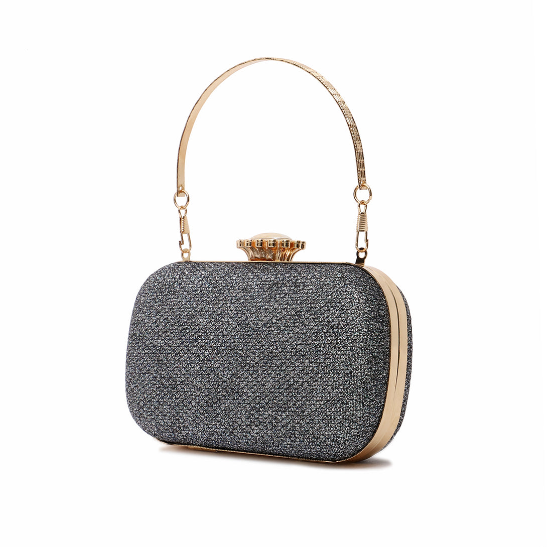 Black Fancy Clutch C00C20331