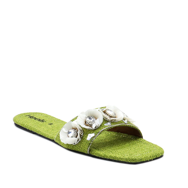 Green Casual Slipper L00350041