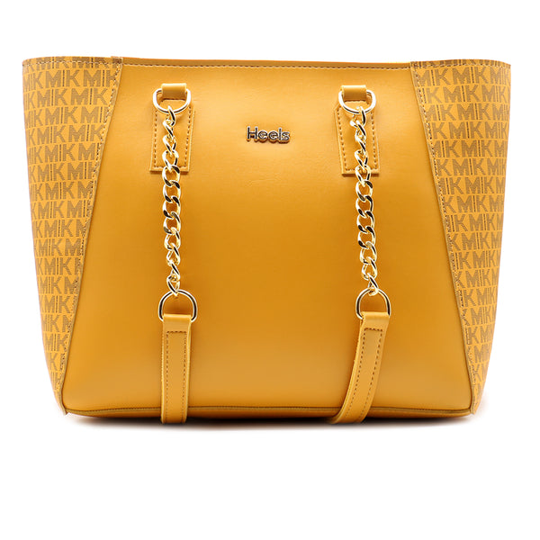 Yellow Casual Hand Bag P00P01213