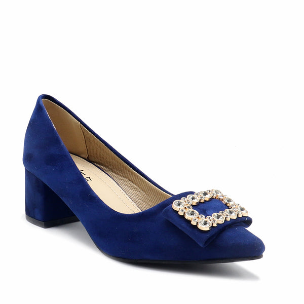 Navy Formal Court Shoes 085479