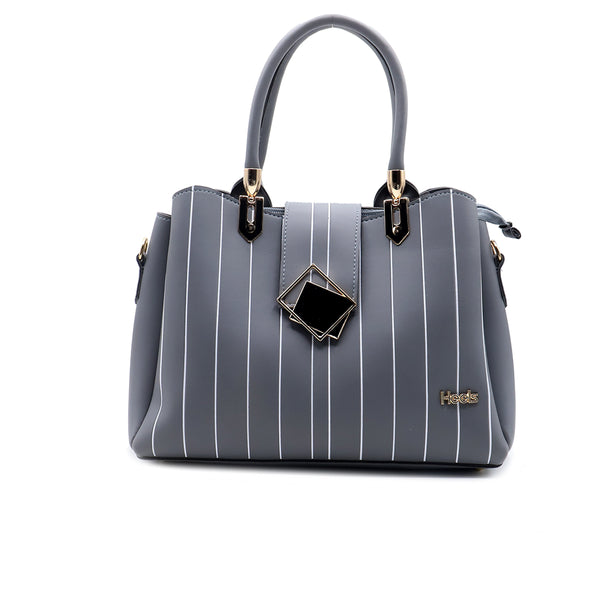 Grey Casual Hand Bag P00P01247