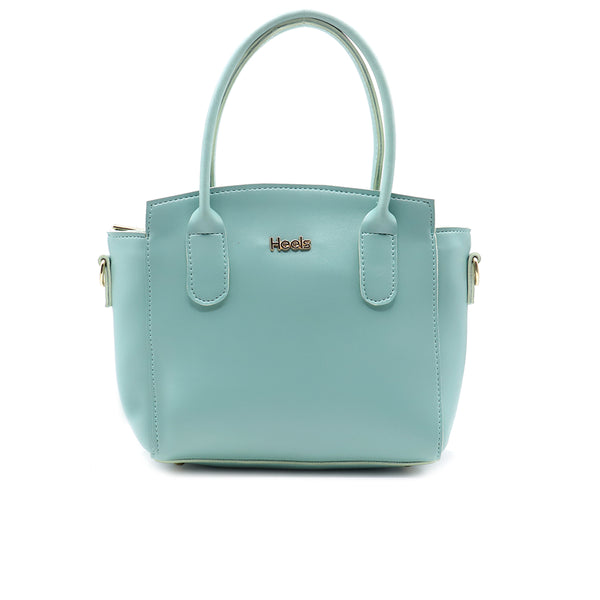 Sea Green Casual Hand Bag P00P01217
