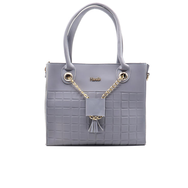 Grey Casual Hand Bag P00P01246