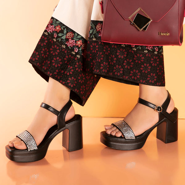 For Girls Cheap Black Sandal Heels Buy Ladies Sandals Online In