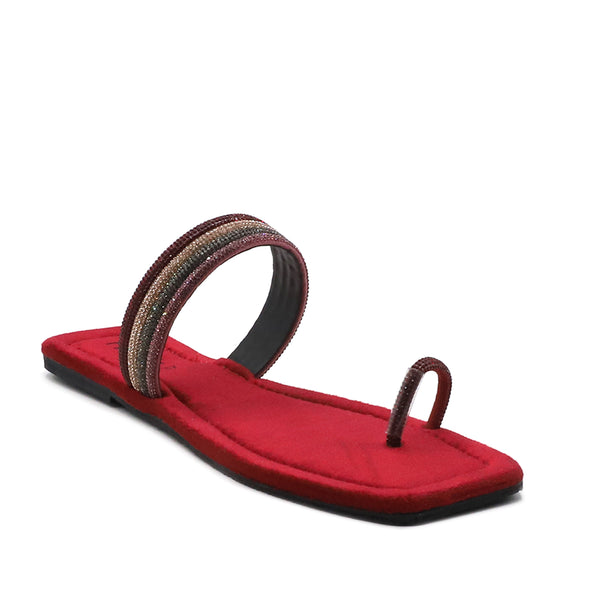 Maroon Casual Chappal L00000033