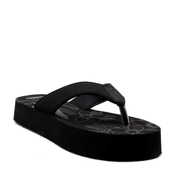 Black Casual Chappal L00002031