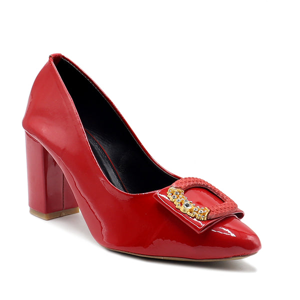 Red Formal Court Shoes 085494