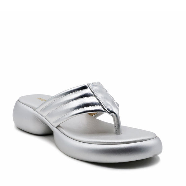 Silver Casual Chappal L00700008