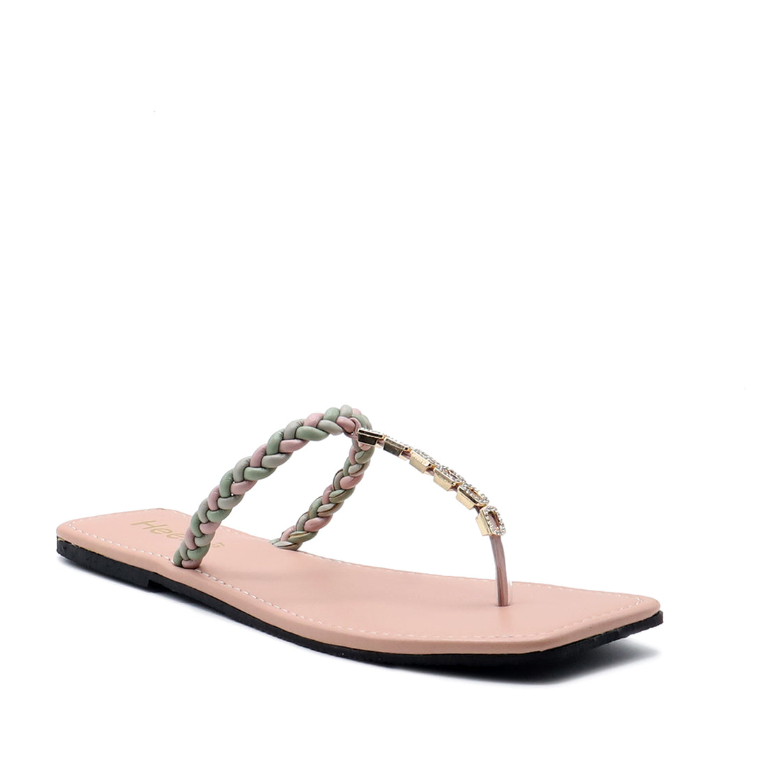 Light pink casual chappal for women stylish and comfortable daily wear