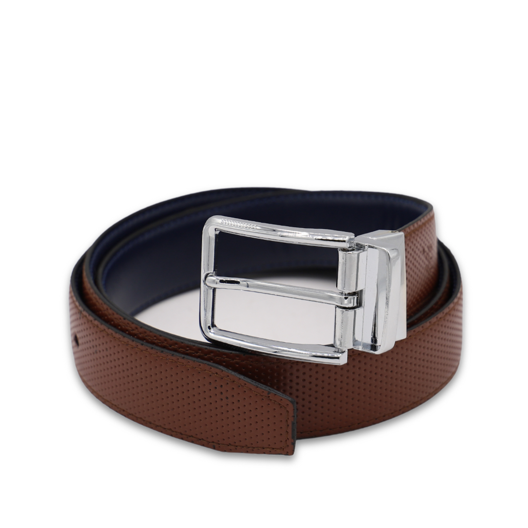 Navy/Tan Men Belt