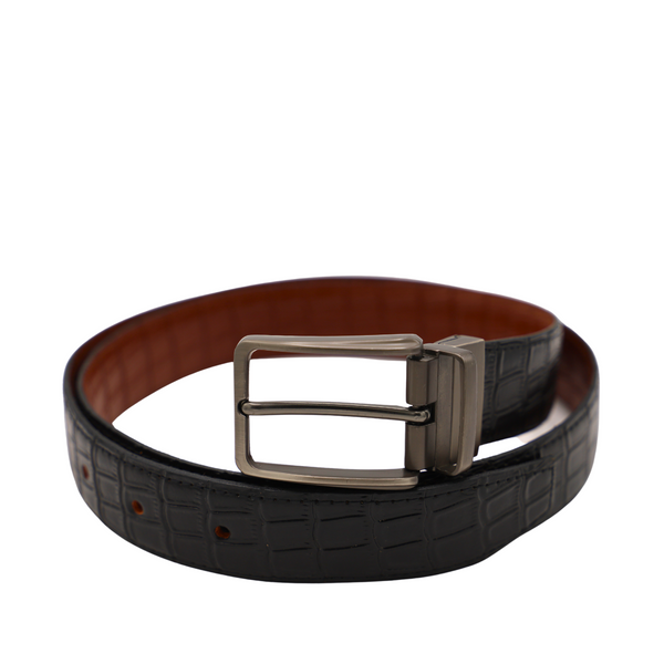 Black/Tan Men Belt
