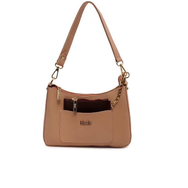 Peach Casual Hand Bag for ladies in Pakistan, Stylish, trendy & durable design.
