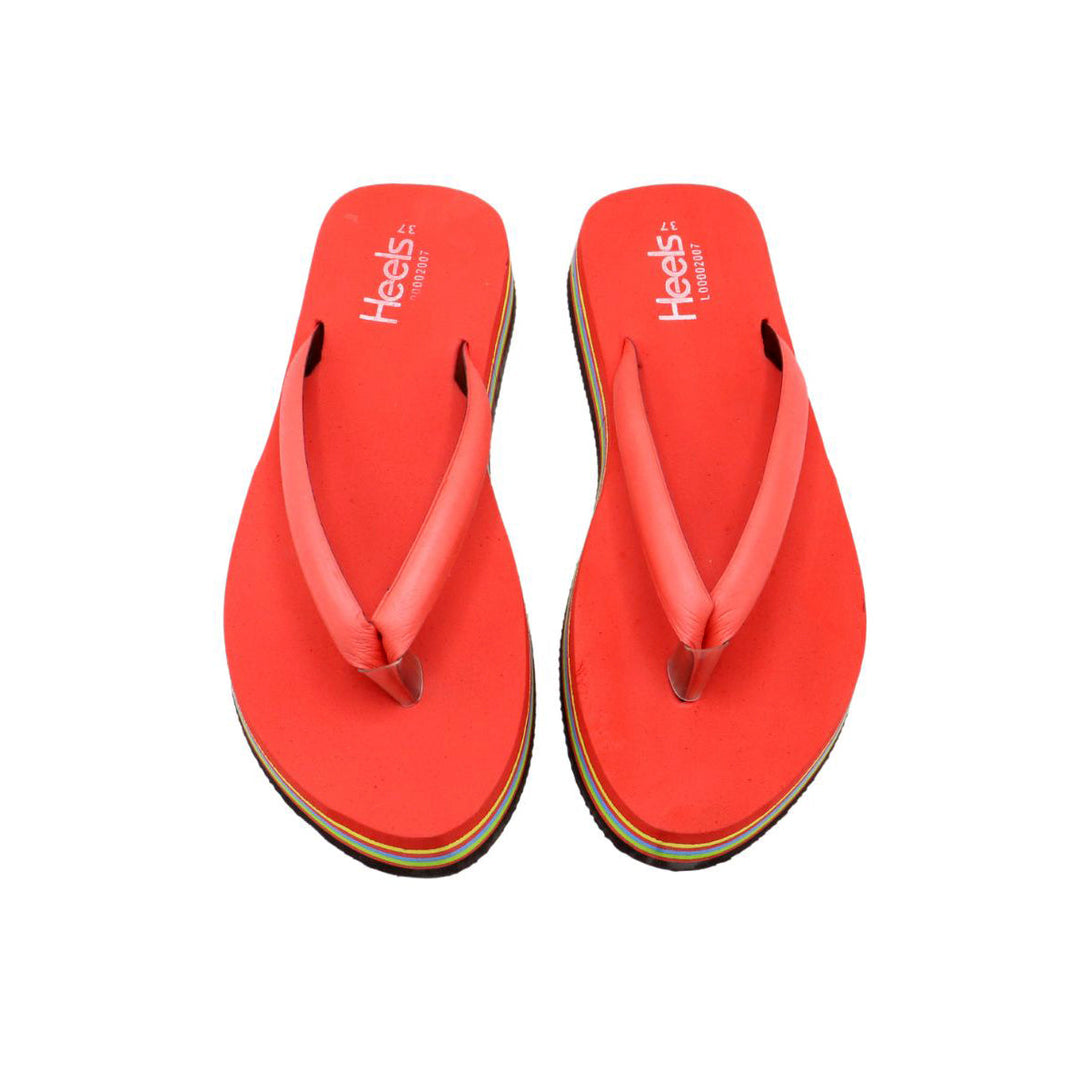 Red Casual Chappal L00002007