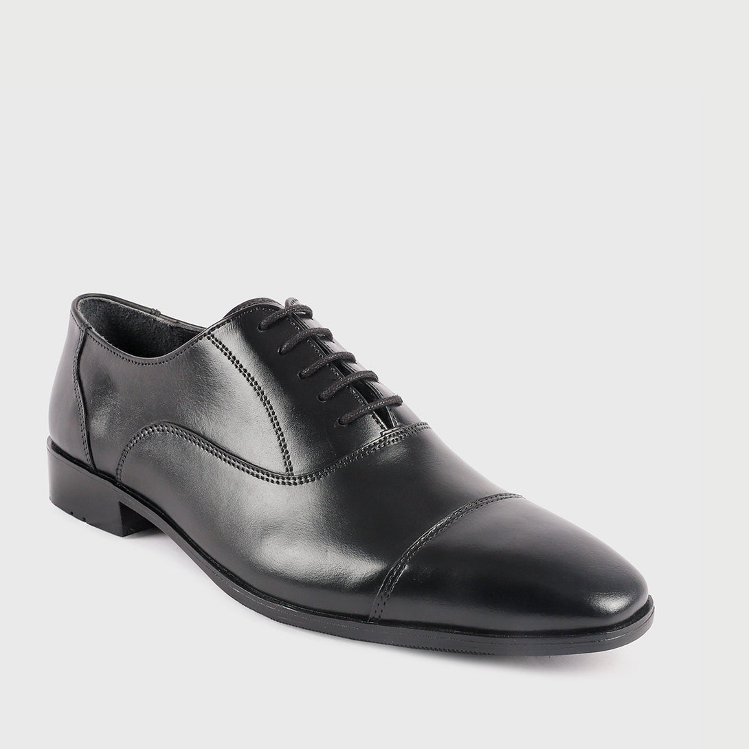 Stylish black lace-up shoes for men, formal footwear Pakistan