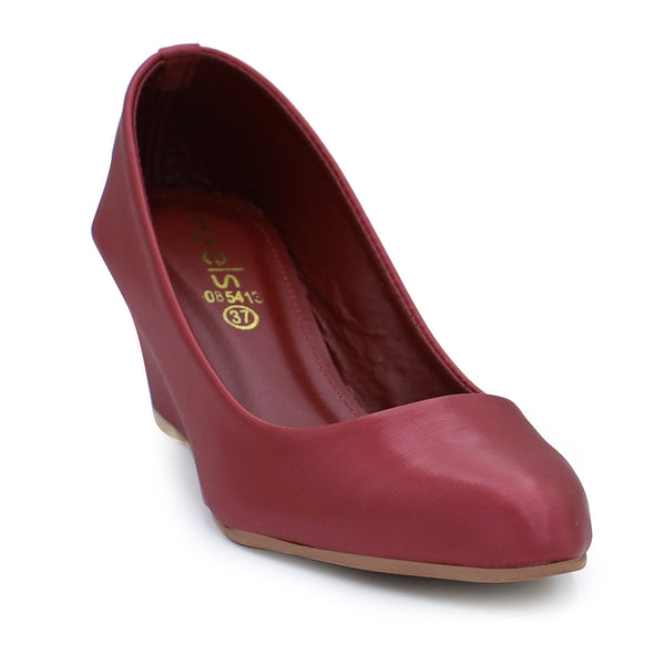 Maroon Formal Court Shoes 085413